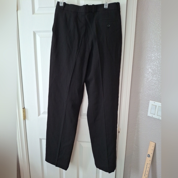 Zara NWT Into The Classics Black Hidden Pinstripe Straight Leg Trouser Pants M - Picture 6 of 15